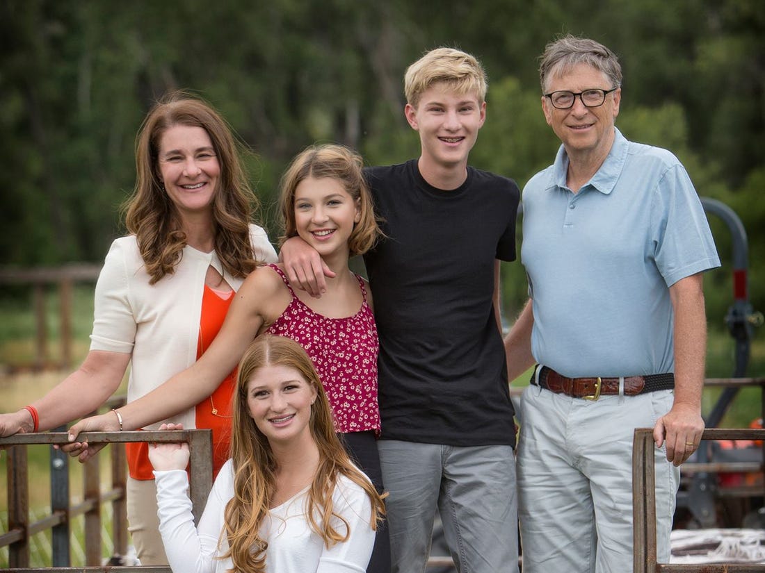 Bill Gates with his Family
