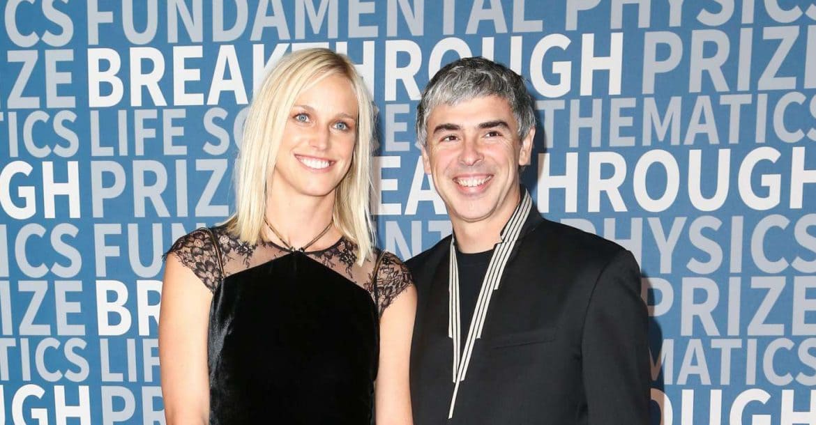 Larry Page with his wife Lucinda Southworth at 5th Annual “Breakthrough Prize” Ceremony Sunday, December 4